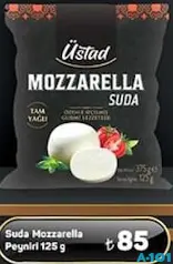 ÜSTAD SUDA MOZZARELLA PEYNİRİ 125 G fiyat ve kampanya bilgisi